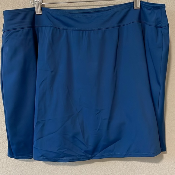 Keeprone swim skirt mid waist tankini bottom 20W Navy Blue - Picture 5 of 11